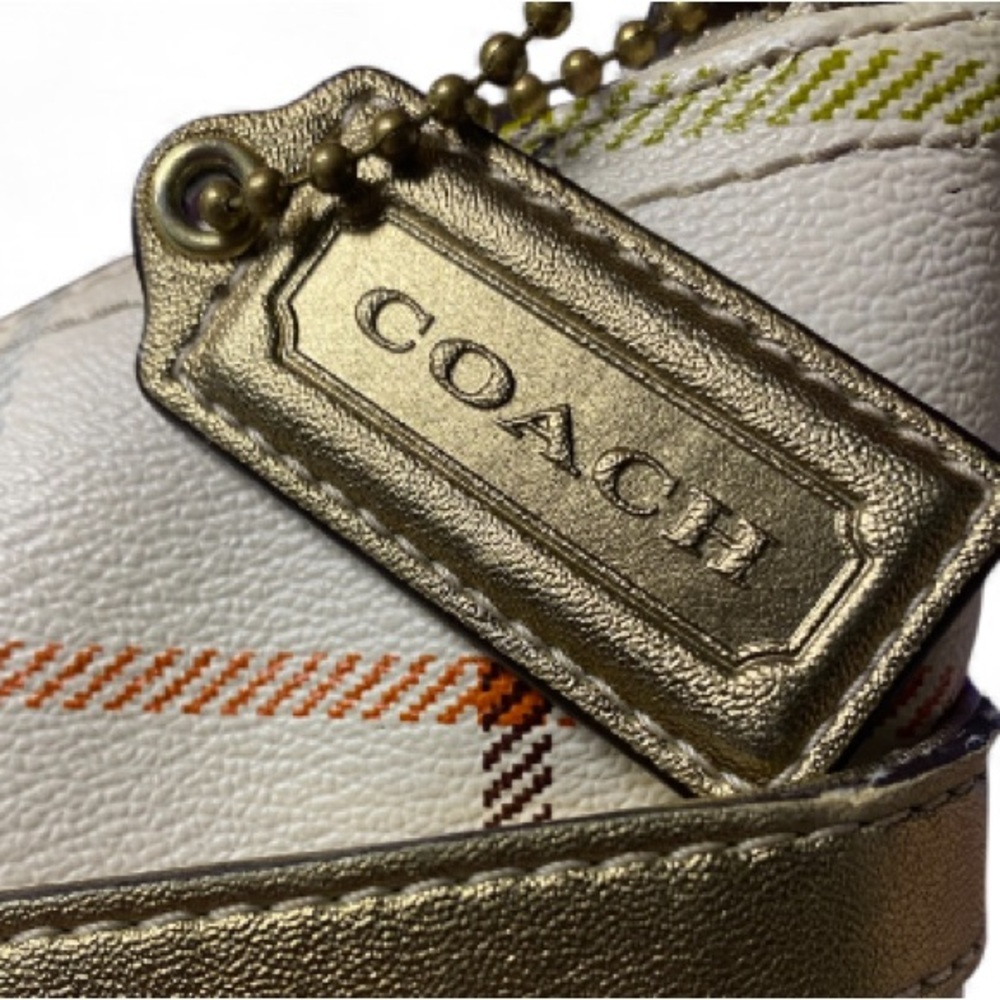 Coach Peyton Tattersall Plaid Crossbody Bag - Picture 4 of 7